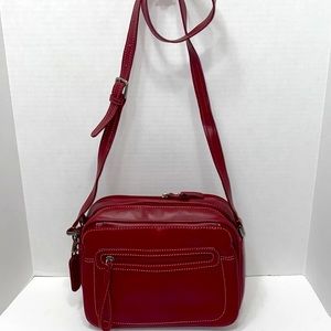 VINTAGE LIZ CLAIBORNE GENUINE LEATHER HANDBAG ❤️ STUNNING, CLASSIC!